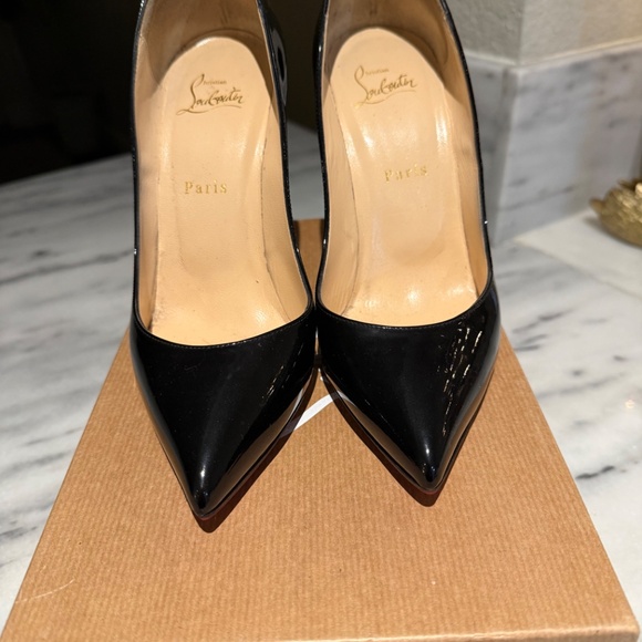 Christian Louboutin Pigalle Follies 100 – Black Patent Leather Pumps - Picture 2 of 8